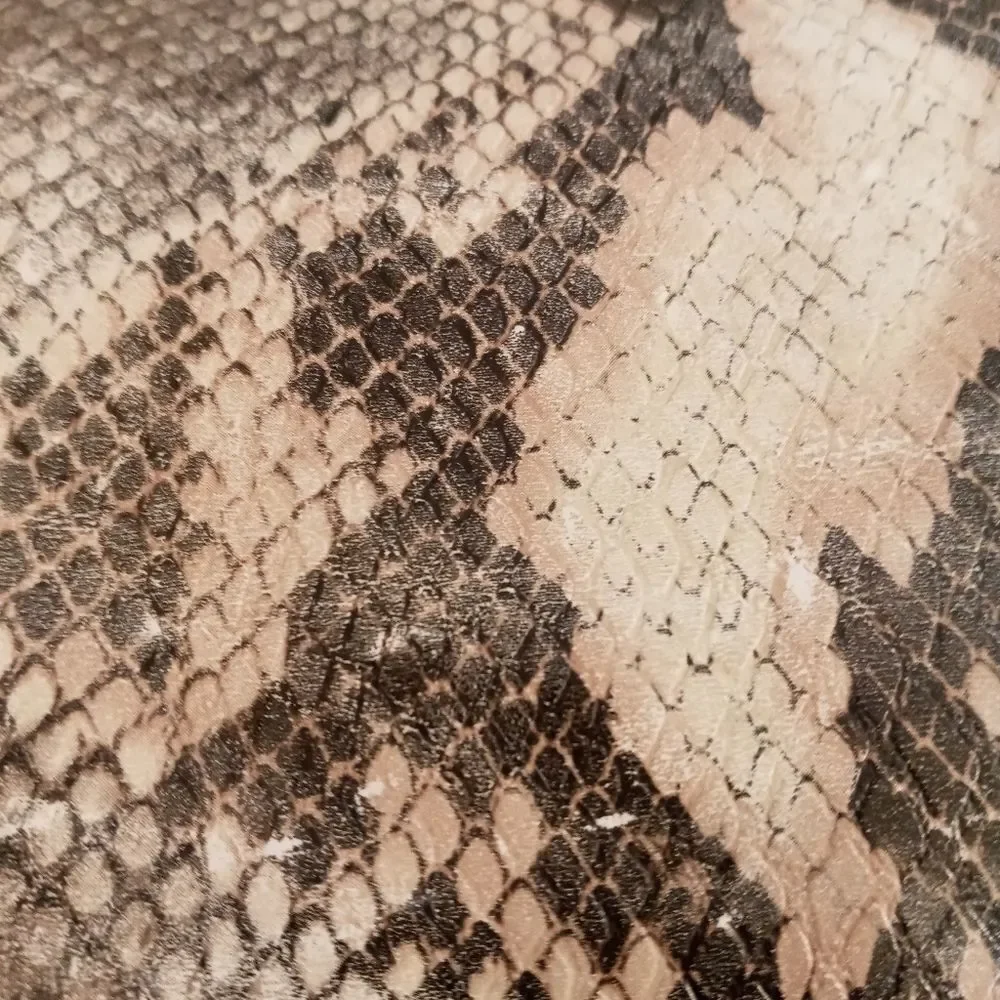 Large Snakeskin Crossbody Silver Chain Bag